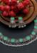 Picture of Beautiful Chiffon Medium Sea Green Necklace Set