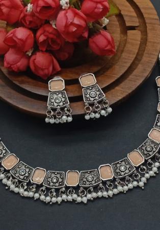 Picture of Lovely Chiffon Rosy Brown Necklace Set