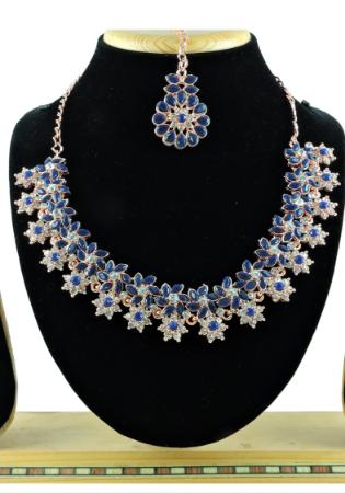 Picture of Admirable Navy Blue Necklace Set