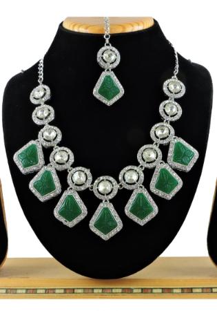 Picture of Pleasing Sea Green Necklace Set