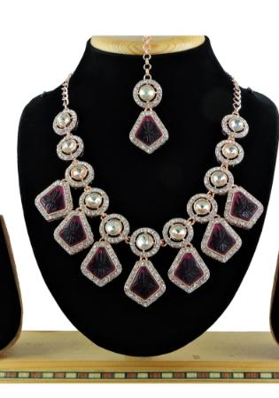 Picture of Pretty Purple Necklace Set