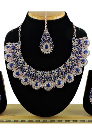 Picture of Splendid Navy Blue Necklace Set