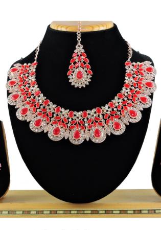 Picture of Excellent Crimson Necklace Set
