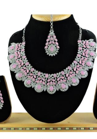 Picture of Pretty Rosy Brown Necklace Set