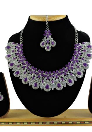 Picture of Beauteous Purple Necklace Set