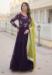 Picture of Sightly Georgette Purple Readymade Gown