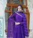 Picture of Resplendent Georgette Purple Readymade Gown