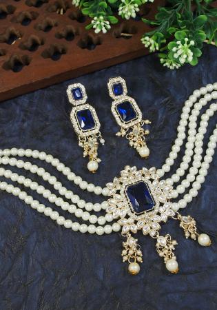 Picture of Classy Navy Blue Necklace Set