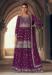 Picture of Gorgeous Georgette Brown Straight Cut Salwar Kameez