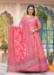 Picture of Graceful Silk Salmon Readymade Gown