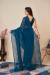 Picture of Bewitching Georgette Teal Saree