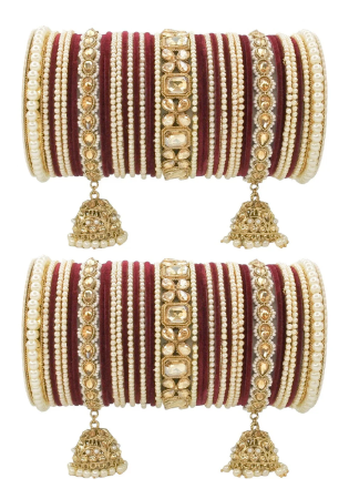 Picture of Ideal Maroon Bangles