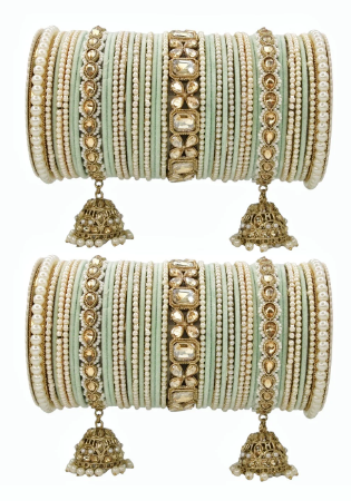 Picture of Beauteous Dark Sea Green Bangles