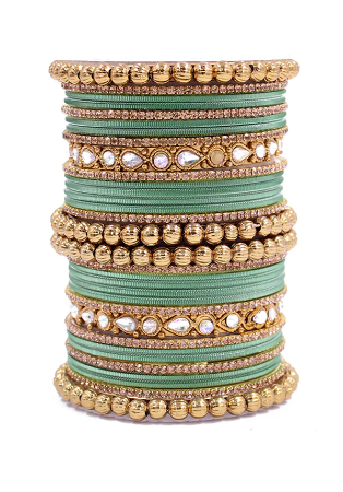 Picture of Sightly Dark Sea Green Bangles