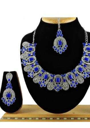 Picture of Wonderful Midnight Blue Necklace Set