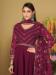 Picture of Georgette Medium Violet Red Anarkali Salwar Kameez