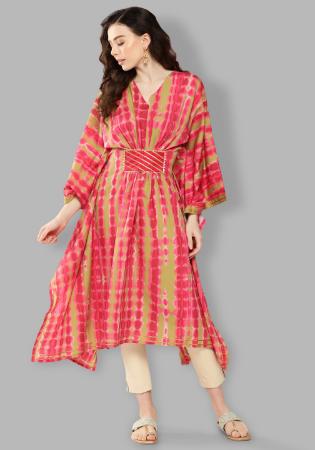 Picture of Stunning Crepe Indian Red Kurtis & Tunic