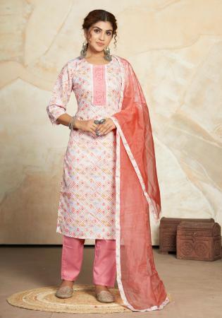 Picture of Sublime Cotton Off White Readymade Salwar Kameez