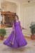 Picture of Comely Silk Purple Readymade Gown