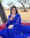 Picture of Georgette Medium Blue Readymade Salwar Kameez