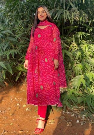 Picture of Marvelous Georgette Light Pink Readymade Salwar Kameez