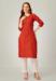 Picture of Exquisite Cotton Fire Brick Readymade Salwar Kameez