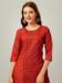 Picture of Exquisite Cotton Fire Brick Readymade Salwar Kameez