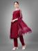 Picture of Gorgeous Cotton Maroon Readymade Salwar Kameez