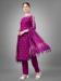 Picture of Enticing Cotton Purple Readymade Salwar Kameez