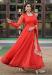 Picture of Sublime Silk Tomato Readymade Gown