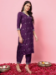 Picture of Wonderful Silk Purple Readymade Salwar Kameez