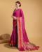 Picture of Sightly Silk Medium Violet Red Saree
