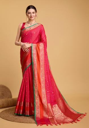 Picture of Bewitching Silk Light Coral Saree