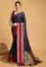 Picture of Excellent Silk Navy Blue Saree