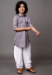 Picture of Stunning Silk Light Slate Grey Kids Kurta Pyjama
