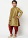 Picture of Radiant Silk Tan Kids Kurta Pyjama