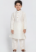 Picture of Magnificent Silk Off White Kids Kurta Pyjama