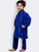 Picture of Exquisite Silk Dark Blue Kids Kurta Pyjama
