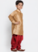 Picture of Enticing Silk Tan Kids Kurta Pyjama
