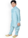 Picture of Lovely Silk Powder Blue Kids Kurta Pyjama