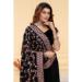 Picture of Stunning Georgette Black Saree
