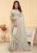 Picture of Sublime Georgette Off White Saree