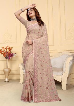 Picture of Amazing Georgette Tan Saree