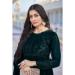 Picture of Comely Georgette Dark Green Anarkali Salwar Kameez