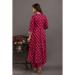 Picture of Rayon & Cotton Dark Red Readymade Salwar Kameez