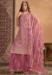 Picture of Ideal Net Pink Straight Cut Salwar Kameez