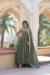 Picture of Amazing Georgette Dark Olive Green Readymade Gown