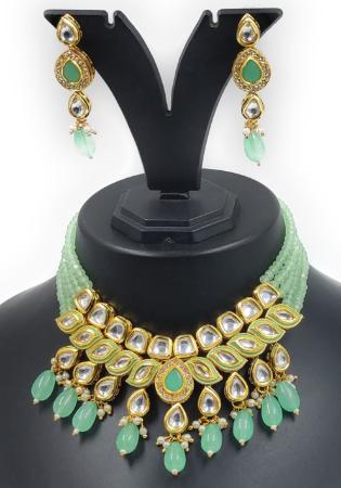 Picture of Bewitching Dark Sea Green Necklace Set