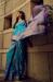 Picture of Ideal Satin & Brasso Teal Saree