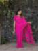 Picture of Amazing Chiffon Pale Violet Red Saree